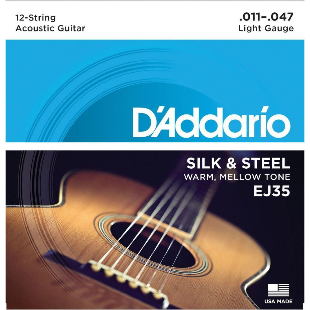 D'Addario Комплект струн для 12-струнной гитары EJ35 - зображення 1