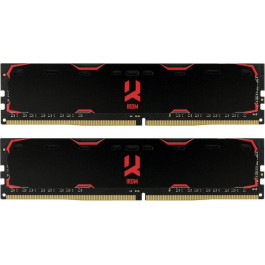   GOODRAM 8 GB (2x4GB) DDR4 2400 MHz Iridium Black (IR-2400D464L17S/8GDC)