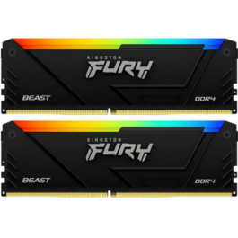   Kingston FURY 32 GB (2x16GB) DDR4 3733 MHz Beast RGB (KF437C19BB12AK2/32)