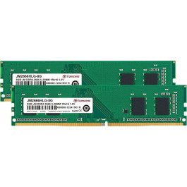   Transcend 16 GB (2x8GB) DDR4 2666 MHz (JM2666HLG-16GK)