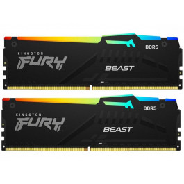   Kingston FURY 32 GB (2x16GB) DDR5 5200 MHz Beast RGB (KF552C36BBEAK2-32)