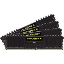   Corsair 32 GB (4x8GB) DDR4 3200 MHz Vengeance LPX Black (CMK32GX4M4B3200C16)