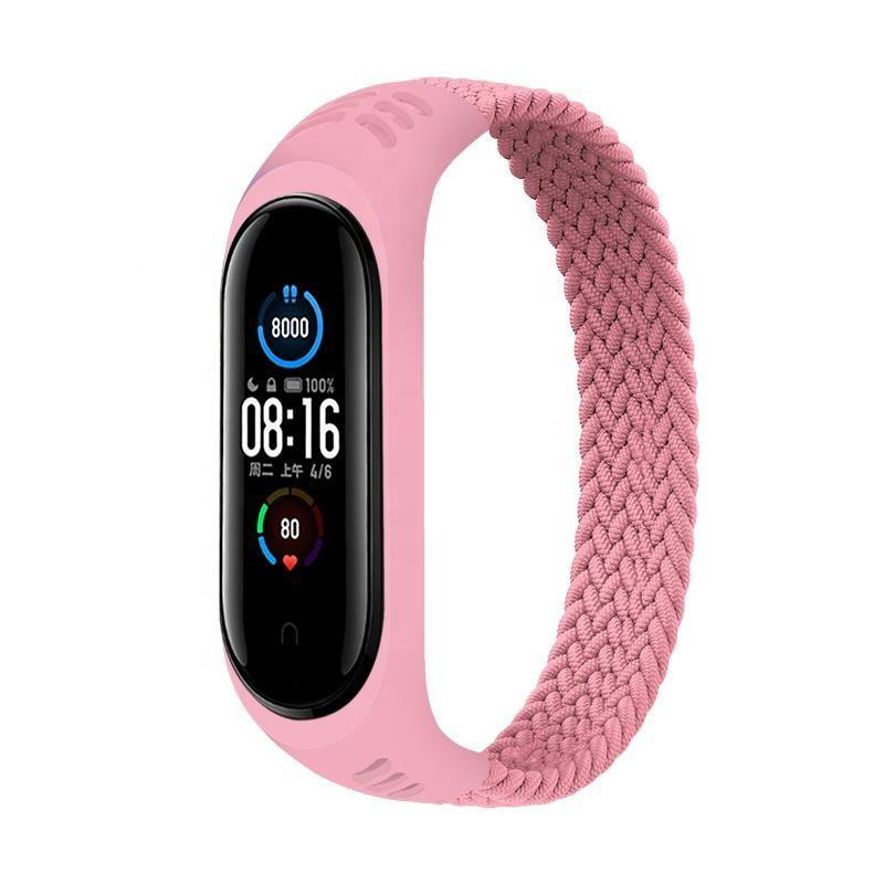 BeCover Ремешок Elastic Nylon Style  для Xiaomi Mi Smart Band 5 / Mi Smart Band 6 (Size S) Pink (706141) - зображення 1