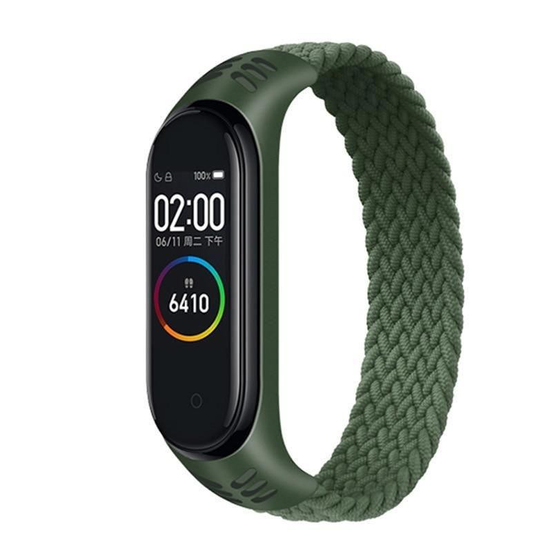 BeCover Ремешок Elastic Nylon Style  для Xiaomi Mi Smart Band 5 / Mi Smart Band 6 (Size L) Khaki (706161) - зображення 1