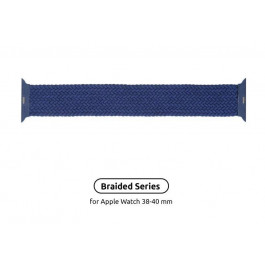   ArmorStandart Ремінець  Braided Solo Loop для Apple Watch 38mm / 40mm Atlantic Blue Size 2 (120 mm) (ARM58066)