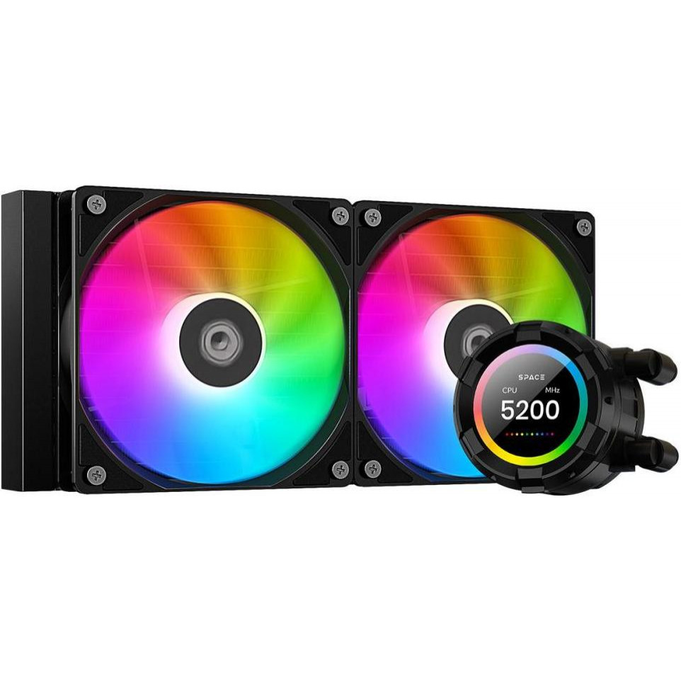 ID-COOLING Space LCD SL240 XE Black - зображення 1