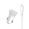 SkyDolphin SZ09L (2USB, 3.4A) White + Lightning (AZP-000108) - зображення 1