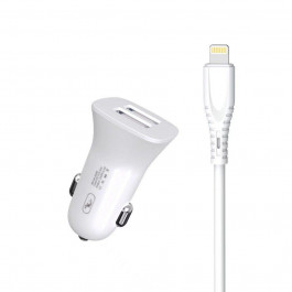   SkyDolphin SZ09L (2USB, 3.4A) White + Lightning (AZP-000108)