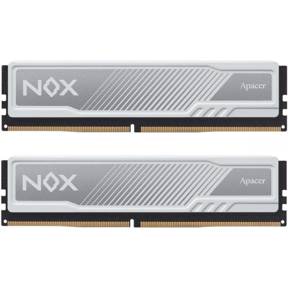 Apacer 32 GB (2x16GB) DDR4 3200 MHz NOX White (AH4U32G32C28YMWAA-2) - зображення 1