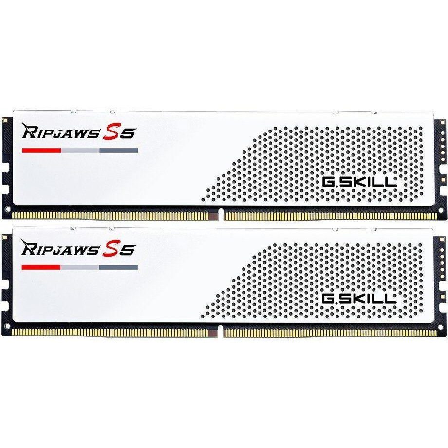 G.Skill 32 GB (2x16GB) DDR5 5600 MHz Ripjaws S5 Matte White (F5-5600J3036D16GX2-RS5W) - зображення 1