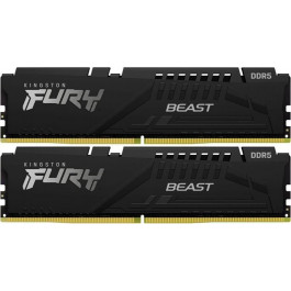   Kingston FURY 64 GB (2x32GB) DDR5 6000 MHz Beast Black XMP (KF560C40BBK2-64)