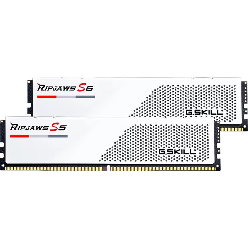 G.Skill 48 GB (2x24GB) DDR5 5200 MHz Ripjaws S5 Matte White (F5-5200J4040A24GX2-RS5W) - зображення 1