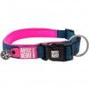 Max & Molly Smart ID Collar Matrix Pink Нашийник з QR-кодом, малюнок "Матрикс рожевий" M (4894512016934) - зображення 1