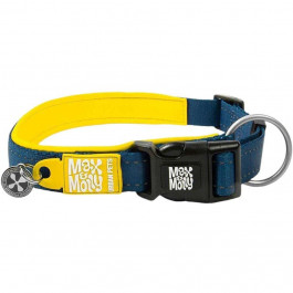   Max & Molly Smart ID Collar Matrix Yellow Нашийник з QR-кодом, малюнок "Матрикс жовтий" L (4894512018006)