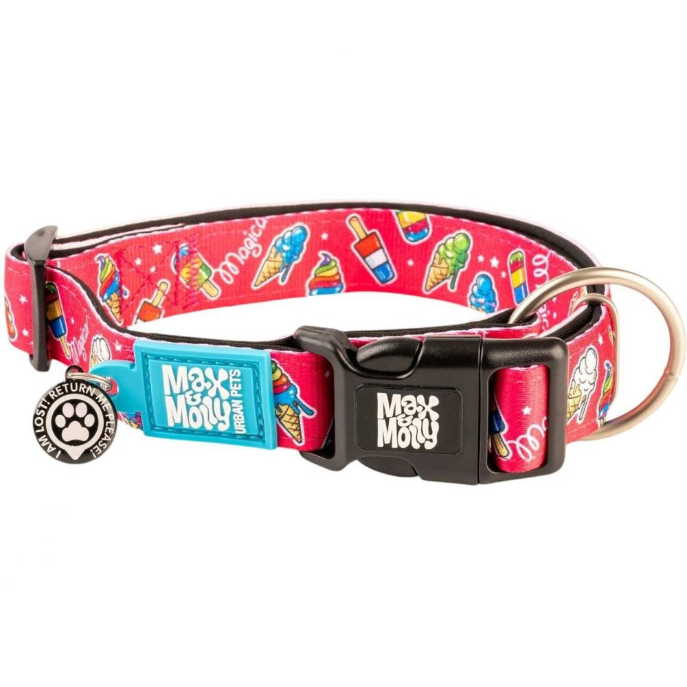 Max & Molly Smart ID Collar Magical Нашийник з QR-кодом, малюнок "Чари" M (4894512052697) - зображення 1