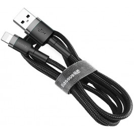   Baseus cafule Cable USB For lightning 2.4A 0.5M Gray/Black (CALKLF-AG1)