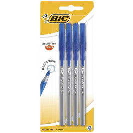   BIC Ручка кулькова  Round Stic Exact, 0,36 мм, синій, 4 шт. (932857)