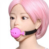 DS Fetish Кляп DS Fetish Silicone gag M pink (221301098) - зображення 5