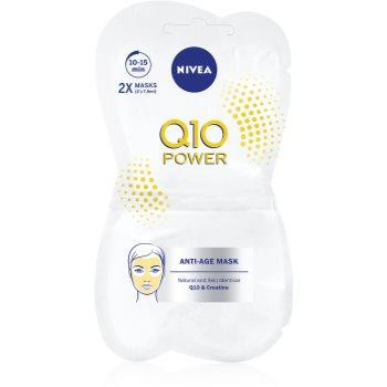 Nivea Visage Q10 Plus розгладжуюча маска проти зморшок   2x7,5 мл - зображення 1