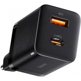   Baseus Super Si Pro Quick Charger USB/Type-C 30W Black (CCSUPP-E01)