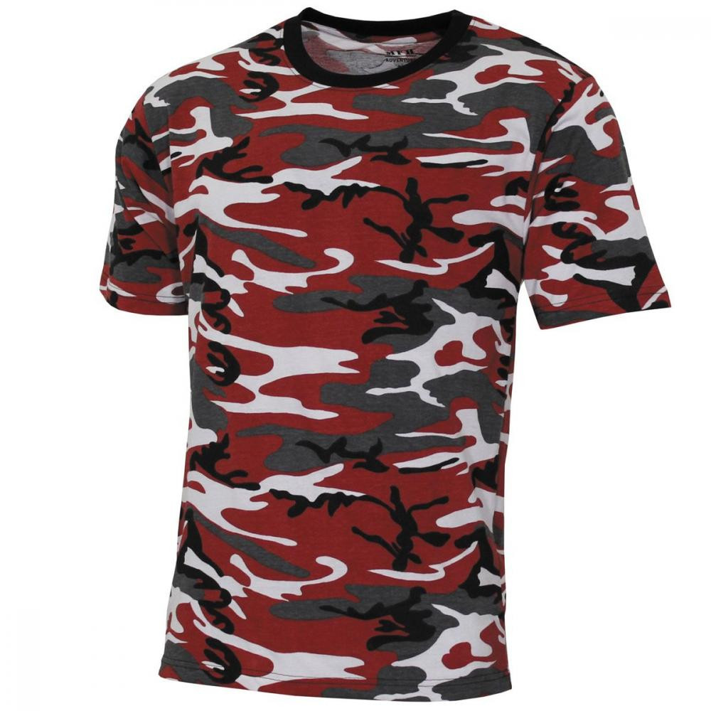 MFH Футболка T-shirt  Streetstyle - Red Camo XXL - зображення 1