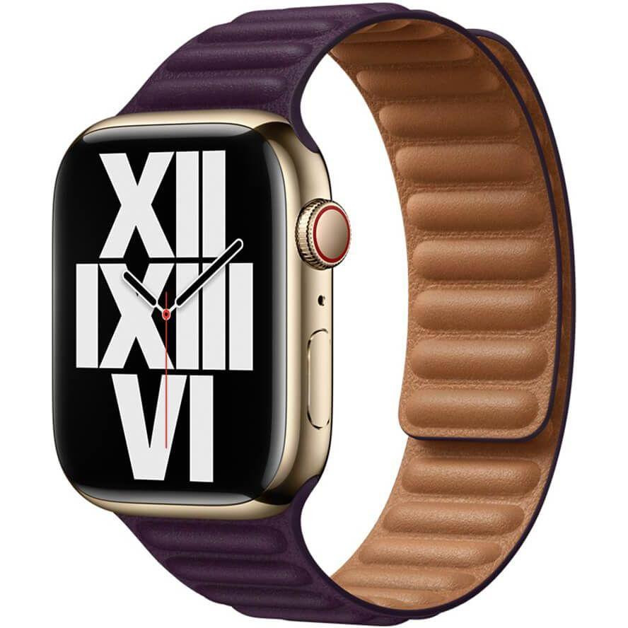 Apple Dark Cherry Leather Link M/L (ML7N3) для  Watch 40/41mm - зображення 1