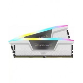   Corsair 32 GB (2x16GB) DDR5 6200 MHz Vengeance RGB White (CMH32GX5M2B6200C36W)