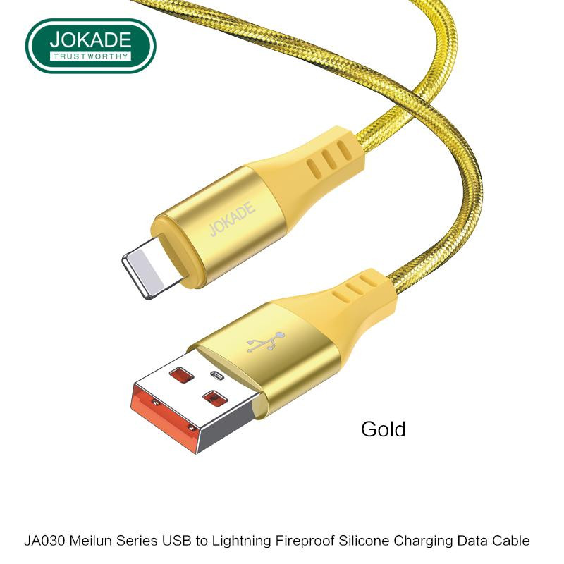 JOKADE JA030 Lightning 1m Gold 3А - зображення 1