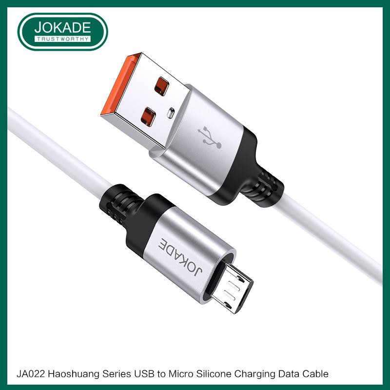 JOKADE JA022  micro USB 1m White 3А - зображення 1