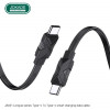 JOKADE JA021 Type-C to Type-C 1m Black 3A PD60W - зображення 3