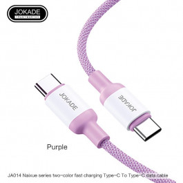   JOKADE JA014 Type-C to Type-C 1m Purple 5A PD100W