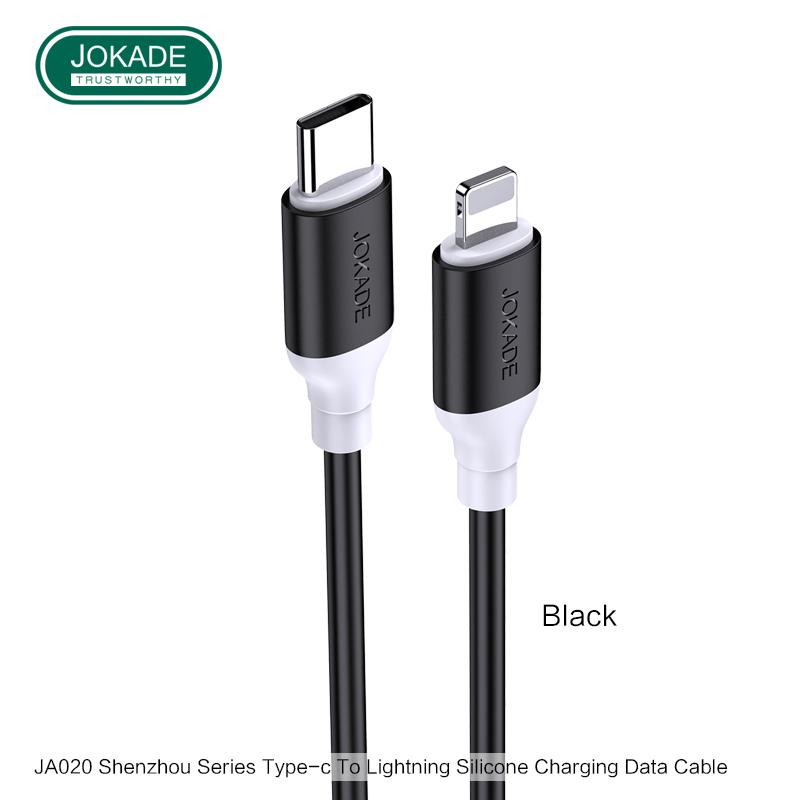 JOKADE JA020 Type-C to Lightning 1m Black 5А PD20W - зображення 1