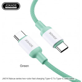   JOKADE JA014 Type-C to Type-C 1m Green 5A PD100W