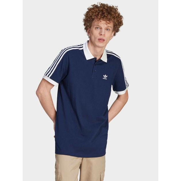 Adidas Поло довге чоловіче  Originals 3-Stripe Polo II5776 M Синє (4066761605164) - зображення 1