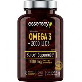   Essensey Omega 3 1000 mg + D3 2000 IU (90 капс)