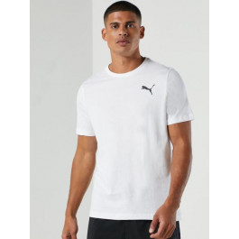   PUMA Футболка бавовняна чоловіча  Ess Small Logo Tee 58666852 S  White- White-Cat (4063697401198)