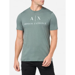   Armani Exchange Футболка бавовняна довга чоловіча  281431474 M Зелена (1159810448)