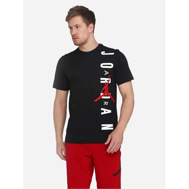 Nike Футболка чоловіча  M Jsw Tee Hbr Vertical Jrdn BV0086-010 L Чорна (885178732720) - зображення 1