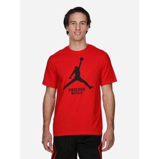 Nike Футболка чоловіча  Chi M Nk Es Nba Jdn Ss Tee FD1460-657 L Червона (196156786209) - зображення 1