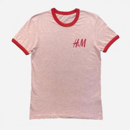   H&M Футболка бавовняна жіноча  271122727 XS Рожева (2727000001353)