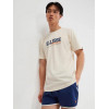 Ellesse Футболка бавовняна довга чоловіча  Zagda T-Shirt SHV20122-904 XL Бежева з принтом (5063061842281) - зображення 1