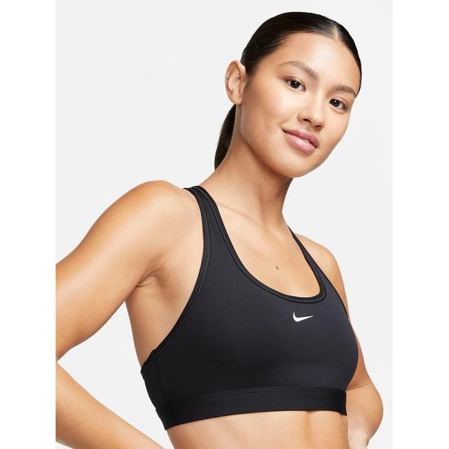 Nike Спортивний топ для фітнесу жіночий  Bra DX6817-010 XS Чорний/Білий (0196608848066) - зображення 1