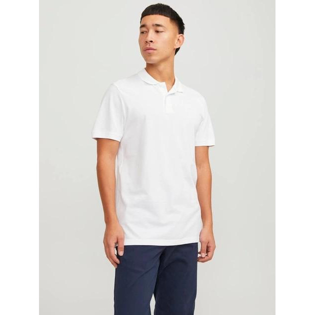 Jack & Jones Поло  12136516 L White (5713732180289) - зображення 1