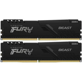   Kingston FURY 16 GB (2x8GB) DDR4 3733 MHz Beast (KF437C19BBK2/16)