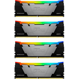   Kingston FURY 128 GB (4x32GB) DDR4 3600 MHz Renegade RGB Black (KF436C18RB2AK4/128)