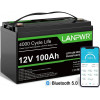 LANPWR LiFePO4 12V 100AH Bluetooth - зображення 2