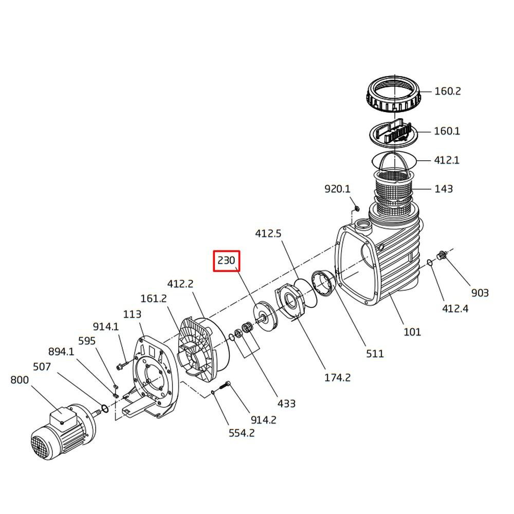 Speck Крильчатка насоса  BADU ТОР ІІ/12 (292.1123.029) - зображення 1