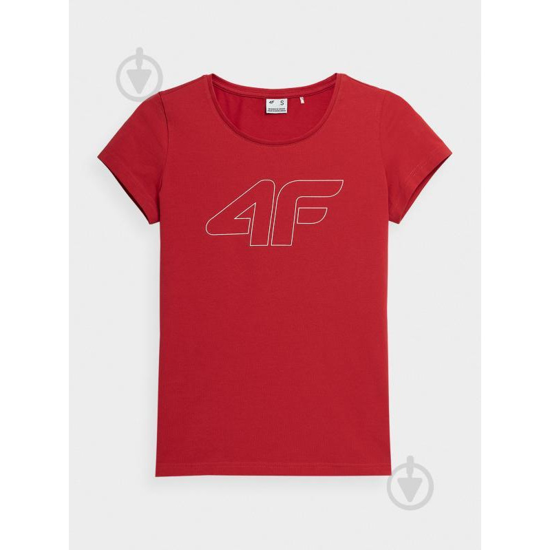 4F Футболка жіноча  Tshirt F583 4FSS23TTSHF583-62S M Червона (5904698051564) - зображення 1