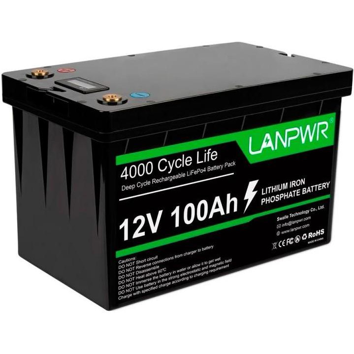 LANPWR LiFePO4 12V 100AH - зображення 1