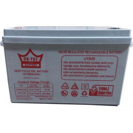   OR-TEC 12V 100 AH GEL